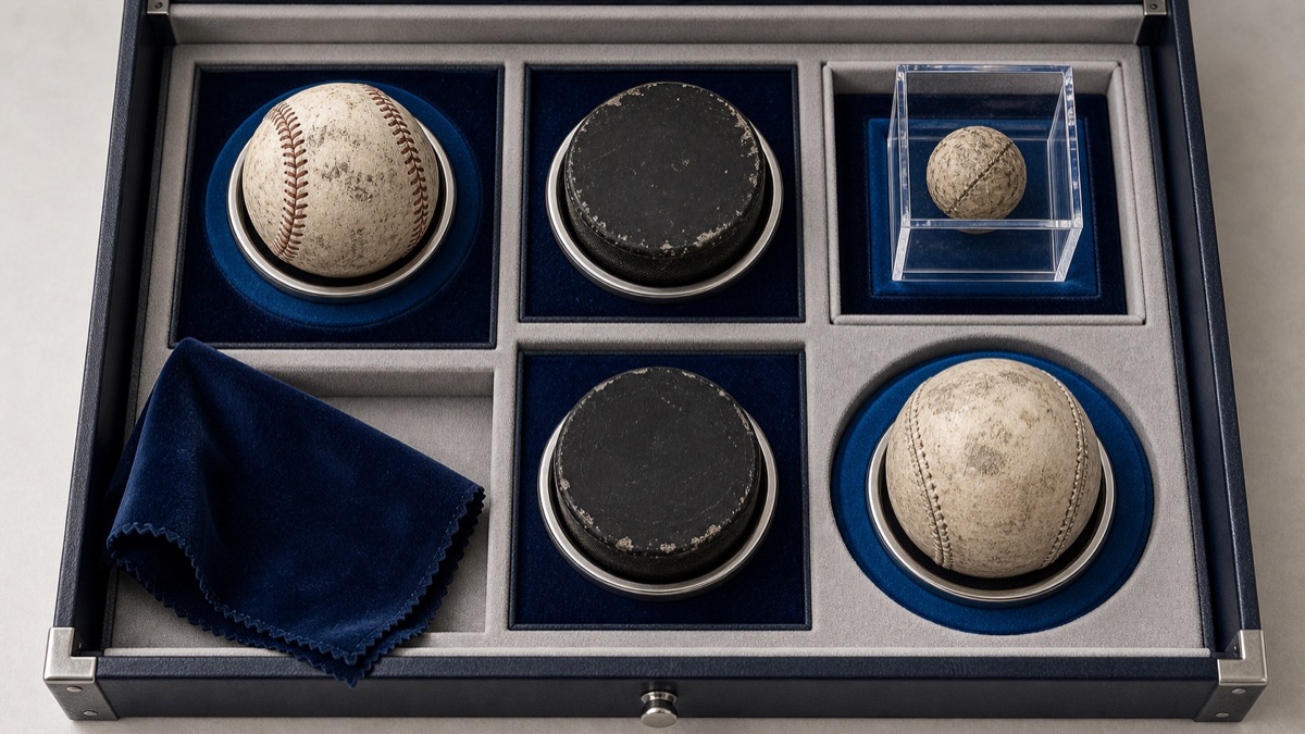 Game Used Balls & Pucks: Small Objects, Big Moments — cover art
