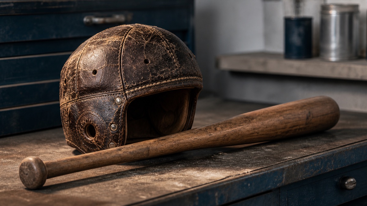 Vintage Sports Equipment: Old Gloves, Bats & Gear — cover art